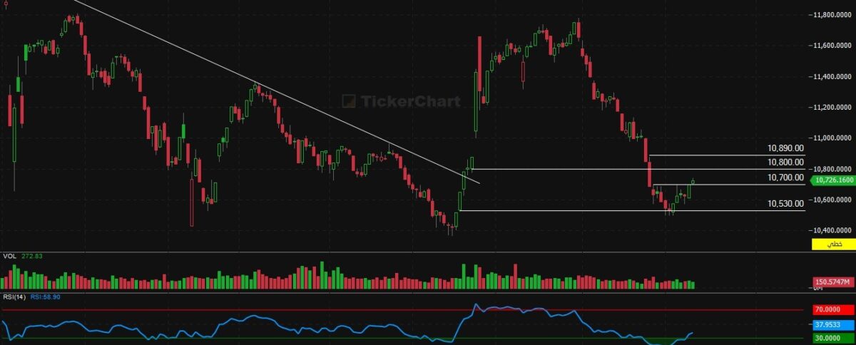 مؤشر افتتاح جلسة اليوم الخميس 11/12/2025